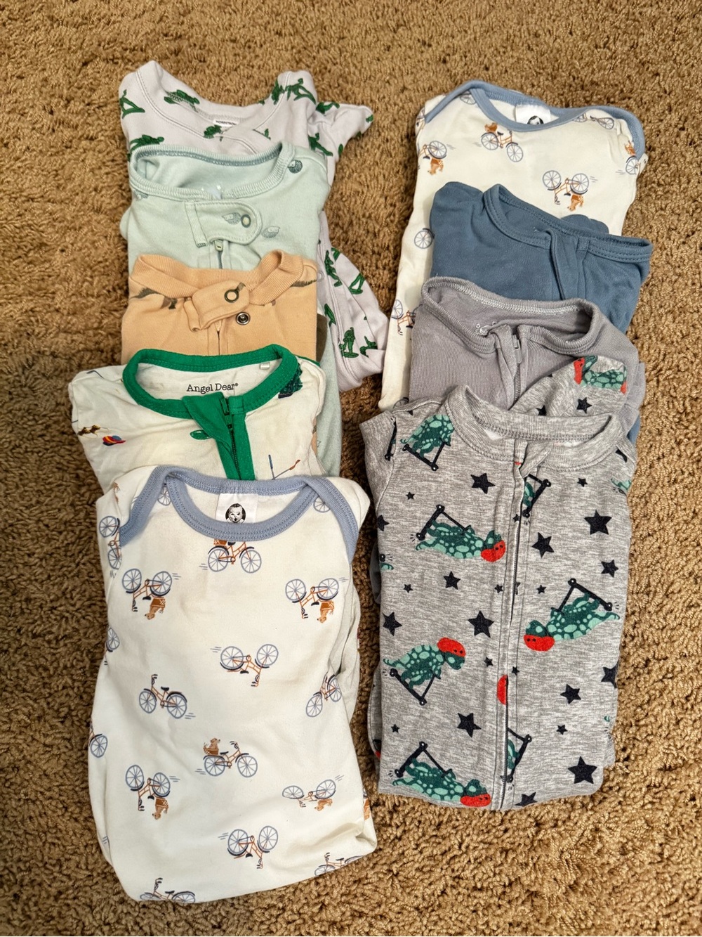 Baby Boy Sleepers Size 3-6 Months